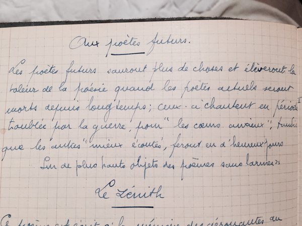 Un peu plus loin, un petit texte s'adresse "aux poètes futurs", je le prends pour nous #Madeleineproject https://t.co/4oAH22mrvk